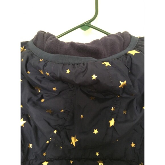 Old Navy Frost Free Girls Star Pattern Full Zip Puffer Coat Jacket Size XS - Picture 9 of 10